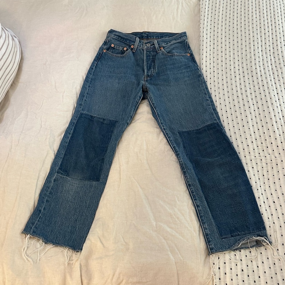 Women’s Levi’s 501s Patchwork Jeans